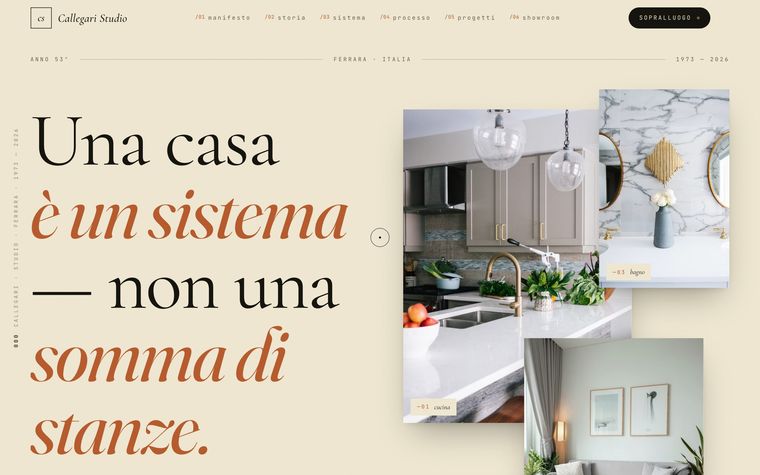 Atelier Nove — esempio di landing realizzabile nel percorso